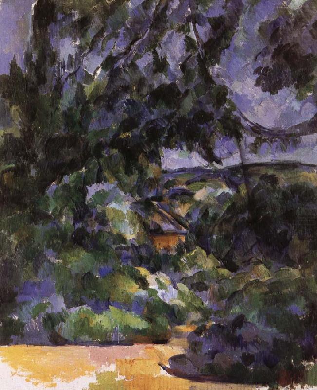Paul Cezanne blue landscape china oil painting image